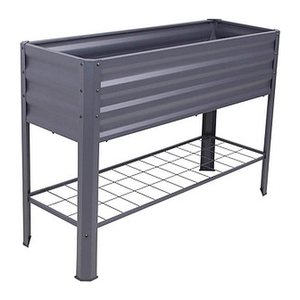 Garden Pleasure Hochbeet LILLIA Metall anthrazit rechteckig 41,0 x 114,0 x 79,5 cm, 1 St.