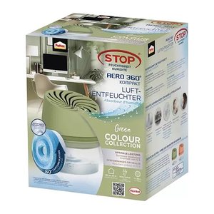 Pattex Luftentfeuchter Gerät Aero 360 inkl. 450g Tab grün