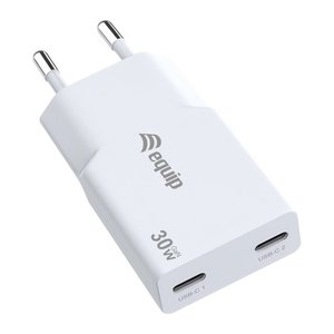 Equip Ladegerät 2Port USB-C PD3.0 GaN Slim 30W ÜSS ws