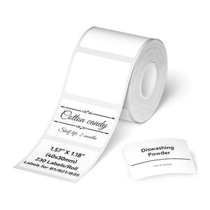 NIIMBOT Etikettenrolle für Etikettendrucker weiß, 40,0 x 30,0 mm, 1 x 230 Etiketten