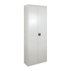 ADB Stahlschrank 40828 lichtgrau ohne Fachböden 71,0 x 30,0 x 195,0 cm, aufgebaut, 1 St.