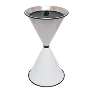SZ Metall 29711 Standaschenbecher weiß, 1 St.