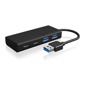 RaidSonic ICY BOX® USB-Hub IB-HUB1426-U3 4-fach schwarz