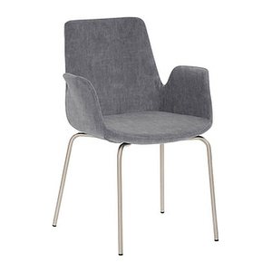 Mayer Besuchersessel myHELIOS grau chrom Stoff 58,0 x 59,0 x 87,0 cm, 1 St.