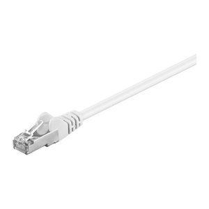 goobay RJ-45 Netzwerkkabel 15,0 m weiß bis zu 1,00 Gbit/Sek. bis zu 100 MHz, 1 St.