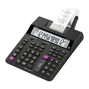 CASIO HR-200RCE Tischrechner druckend schwarz