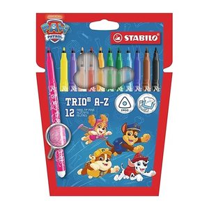 STABILO Trio A-Z PAW Patrol Filzstifte farbsortiert, 12 St.