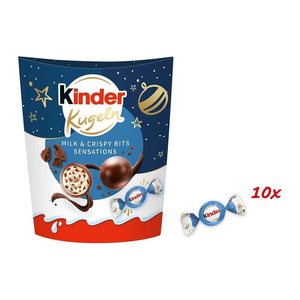 kinder Kugeln Milk & Crispy Bits Sensation Schokobonbons 90,0 g, 1 St.