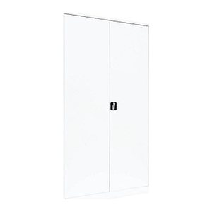 LÜLLMANN Stahlschrank 530387 signalweiß 4 Fachböden 120,0 x 60,0 x 195,0 cm, aufgebaut, 1 St.