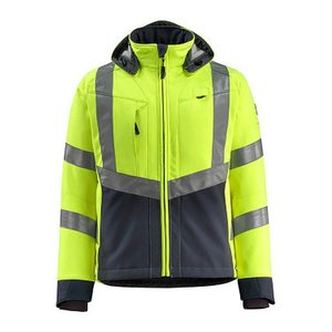 MASCOT® unisex Warnjacke Blackpool gelb, schwarzblau Größe S