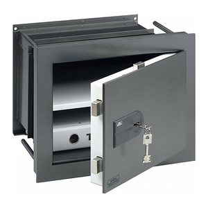 BURG WÄCHTER Wandtresor WT 614 K Sicherheitsstufe 0 nach EN 1143-1 alteisen 43,4 x 23,3 - 35,1 x 34,2 cm