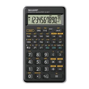 SHARP EL-501T Wissenschaftlicher Taschenrechner schwarz/weiß