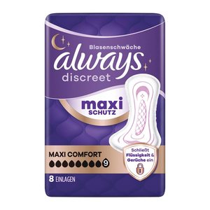 always Inkontinenzeinlagen discreet Maxi Comfort, 8 St.
