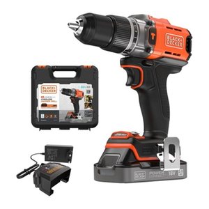 Black&Decker Akku-Schlagbohrschr. 18V 2Ah, Kof BCD383D1XK