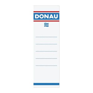 DONAU Einsteck-Rückenschilder weiß für 7,5 cm Rückenbreite, 20 St.