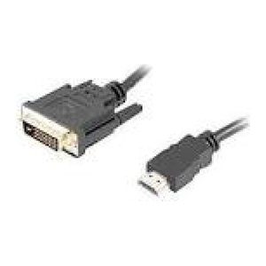 LANBERG HDMI(M)->DVI-D(M)(24+1) Kabel 1,8m 4K 30Hz Dual sw
