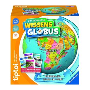 Ravensburger tiptoi Spiel - Der interaktive Wissens-Globus Lernspielzeug, 1 St.