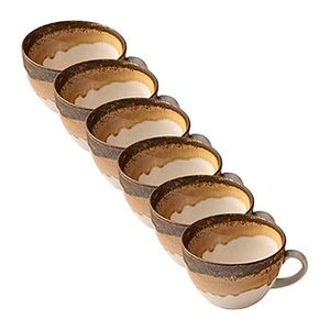 HEART & SOUL Kaffeetassen Perfect Match Cumin hellbraun 0,34 l, 6 St.