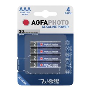 AgfaPhoto Batterie Alkaline Power -AAA LR03 Micro 4St.