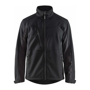 BLAKLÄDER® unisex Softshelljacke 4950 schwarz, dunkelgrau Größe 4XL