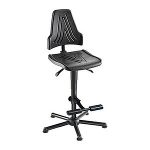 meychair XXL Arbeitsdrehstuhl W19-25-H-PU-AH2 schwarz