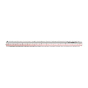 M + R Dreikantmaßstab Ingenieur 30,0 cm, weiß, rot