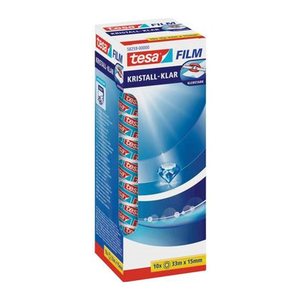 tesa KRISTALL-KLAR Klebefilm transparent 15,0 mm x 33,0 m 10 Rollen