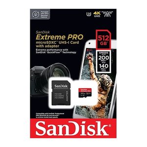 SanDisk Speicherkarte microSDXC-Card Extrem PRO, 512 GB, 1 St.