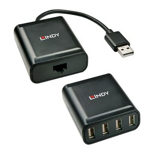 LINDY Extender USB 2.0 Cat5 4 Ports 60m