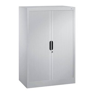 CP Omnispace Rollladenschrank silber 2 Fachböden 80,0 x 42,0 x 123,0 cm