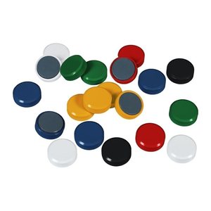 EICHNER Magnete schwarz, Kunststoff Ø 3,0 cm, 20 St.