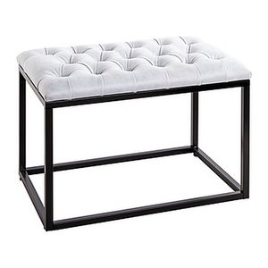 HAKU Möbel Wohnzimmer-Hocker 25127 grau, 1 St.