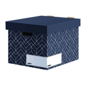 Bankers Box Archivboxen Bankers Box mitternachtsblau/weiß 34,0 x 39,0 x 29,1 cm, 5 St.