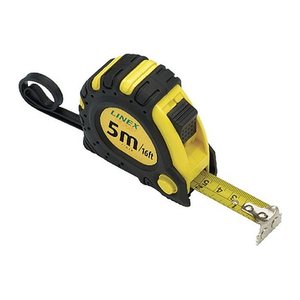 LINEX Rollmaßband 5 m cm- und Zoll-Skala flexibler