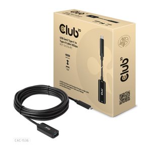 Club3D Kabel USB 3.2 Typ C <> USB Typ A 10Gbps St/Bu 5m retail