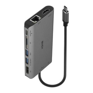 LINDY DST-Mini XT USB-C Mini Dock 4K HDMI&DP PD 3.0 100W