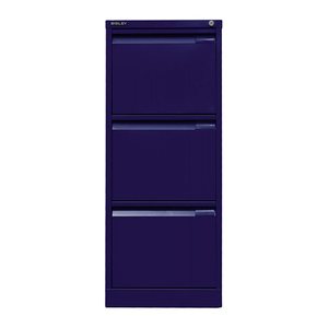 BISLEY Hängeregistraturschrank oxfordblau 3 Schubladen 41,3 x 62,2 x 101,6 cm, 1 St.