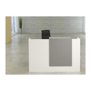 Kerkmann Empfangstheke SYDNEY gerade, weiß, grafit 160,0 x 84,0 x 110,0 cm