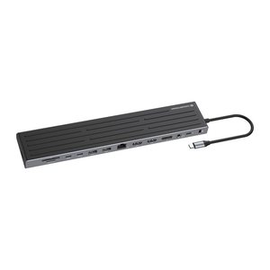 CONCEPTRONIC 14-1 Dock USB-C->2xHDMI/DP/2xUSB-C/+ 18cm sw