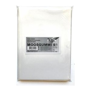 folia Moosgummi weiß 10 Bogen