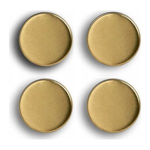 Zeller Magnete gold, Metall Ø 2,3 x 0,9 cm, 4 St.