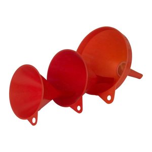 hünersdorff Trichter HD-PE Set 3-teilig rot
