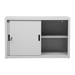Gürkan Schiebetürenschrank, 100266 lichtgrau 1 Fachboden 120,0 x 45,0 x 75,0 cm