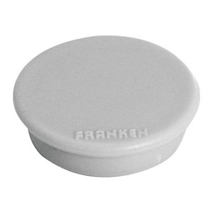 FRANKEN Magnet grau, Kunststoff Ø 3,8 cm, 10 St.