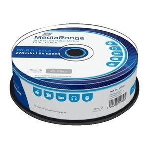MediaRange BD-R Dual Layer 50GB 6x speed 25er Cakebox