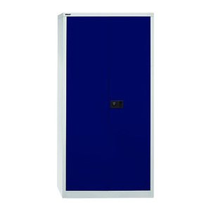 BISLEY Putzmittelschrank Universal  E782AAG505 lichtgrau, oxofordblau 4 Fachböden 91,4 x 40,0 x 195,0 cm, aufgebaut, 1 St.