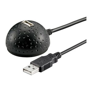 goobay USB 2.0 A Kabel 1,5 m schwarz, 1 St.