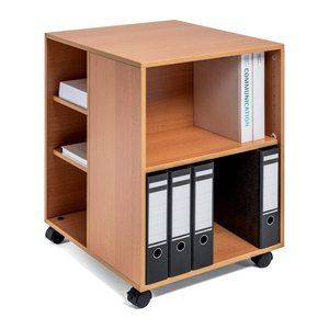 DURABLE Bürowagen buche 3 Ebenen 52,8 x 59,2 x 74,8 cm