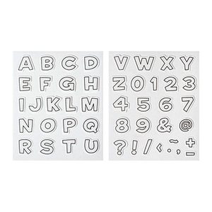 HEYDA Motivstempel-Set Buchstabe & Zahlen 10,0 - 55,0 mm, 1 St.