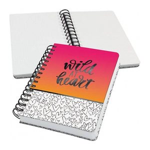 SIGEL Notizbuch mit Spirale Jolie® ca. DIN A5 punktkariert, pink/orange/weiß Hardcover 240 Seiten, 1 St.